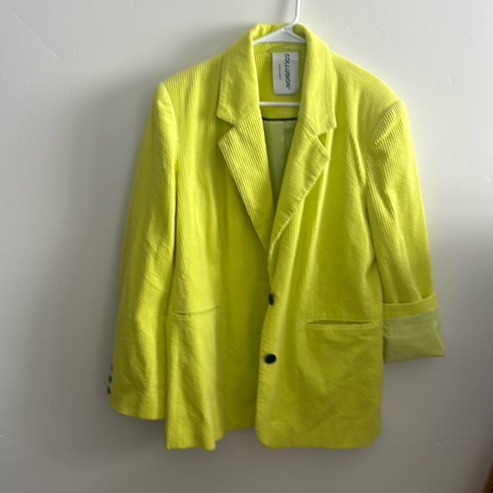 Oversized corduroy blazer